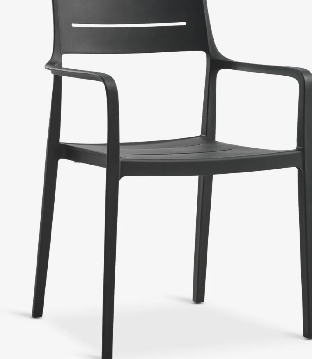 Conjuntos Mesa Y Sillas De Jardín>JYSK KUMLA + INGSTRUPMesa KUMLA L200 + 4 sillas INGSTRUP negro Gris