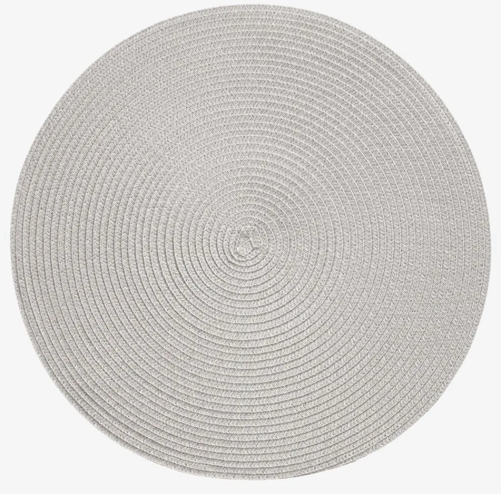 Manteles Individuales>JYSK KUNGSMYNTAMantel individual KUNGSMYNTA Ø38 gris plateado Plata