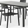 Conjuntos Mesa Y Sillas De Jardín>JYSK LANGET + INGSTRUPMesa LANGET L207 + 4 sillas INGSTRUP negro