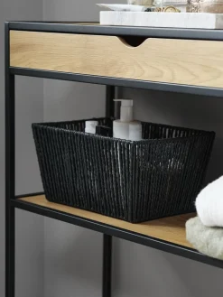 Todas Las Cestas|Cestas Y Cajas>JYSK LARSEMILCesta LARSEMIL A23xL33xA17cm Negro