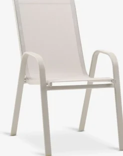 Sillas De Jardín>JYSK LEKNESSilla apilable LEKNES beis Beige