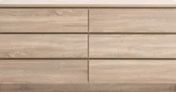 Cómodas|Cómodas>JYSK LIMFJORDENCómoda LIMFJORDEN 3+3 cajones color Roble claro