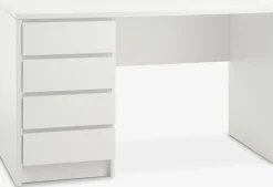 Escritorios|Escritorios Elevables>JYSK LIMFJORDENEscritorio LIMFJORDEN 60x120 4 cajones Blanco