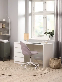 Escritorios|Escritorios Elevables>JYSK LIMFJORDENEscritorio LIMFJORDEN 60x120 4 cajones Blanco