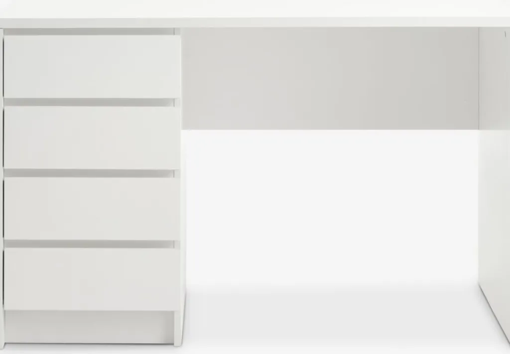 Escritorios|Escritorios Elevables>JYSK LIMFJORDENEscritorio LIMFJORDEN 60x120 4 cajones Blanco