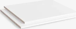 Accesorios Para Armarios|Armarios>JYSK LIMFJORDENEstantes para LIMFJORDEN 3 puertas 2 unidades Blanco