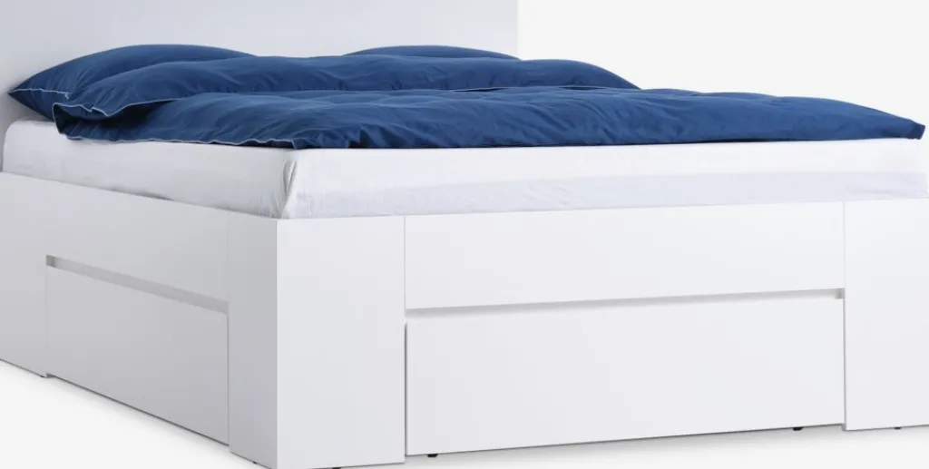 Estructuras De Cama|90 X 190 Cm>JYSK LIMFJORDENEstructura cama LIMFJORDEN 135x190 3 cajones Blanco