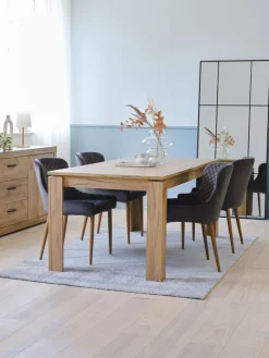 Mesas De Comedor>JYSK LINTRUPMesa de comedor LINTRUP 90x190/280 roble salvaje natural
