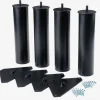 Patas Para Somier>JYSK LOFJORDENPatas de cama Ø5xA23cm LOFJORDEN acero negro 4 unidades