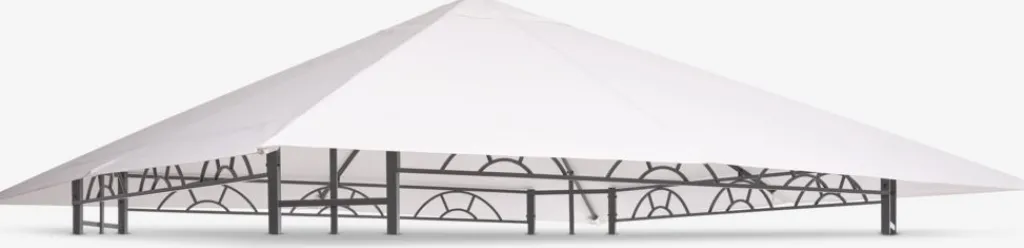 Cenadores Y Pérgolas>JYSK LOFOTENTecho para cenador LOFOTEN A3xL3m blanco
