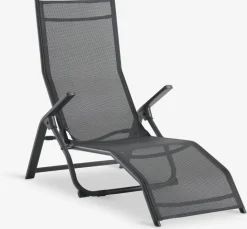Muebles De Jardín|Tumbonas>JUTLANDIA LOMMATumbona plegable LOMMA A63xL130 negro