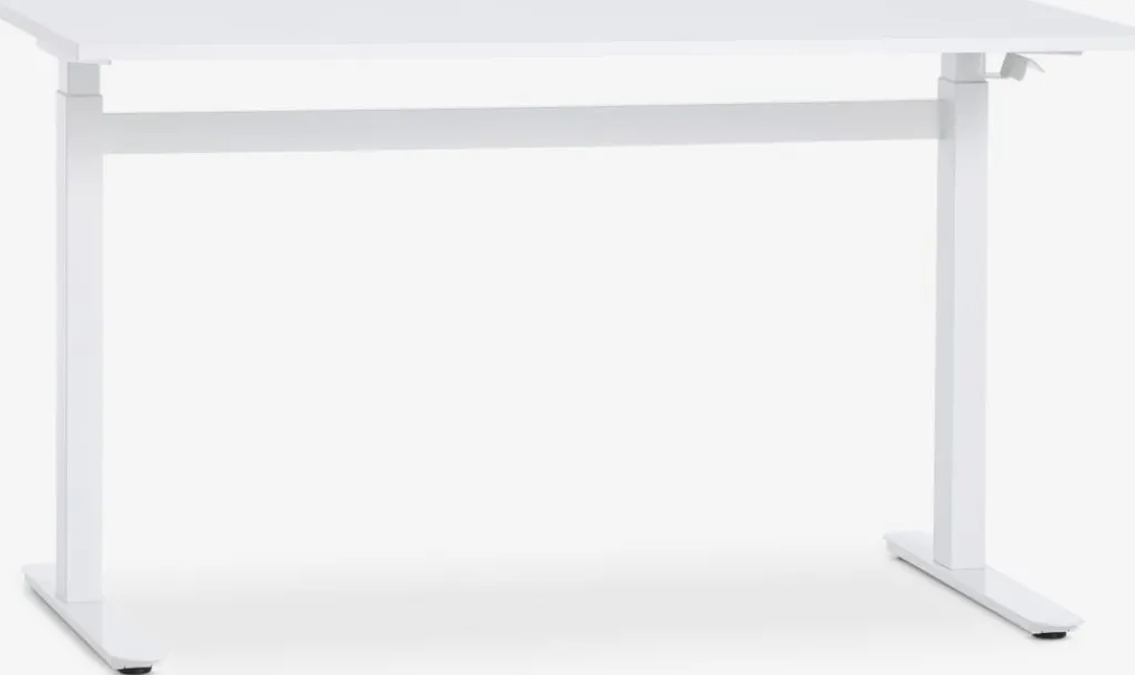 Escritorios|Escritorios Elevables>JYSK LUNDTOFTEscritorio elevable gas LUNDTOFT 70x130 Blanco