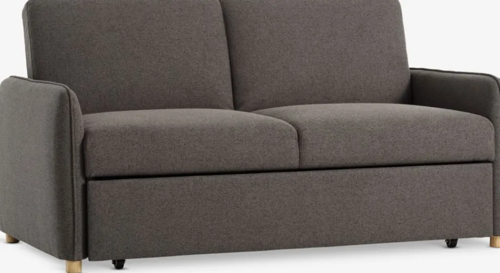 Sofás Cama|Sofás Cama>JYSK LYSTRUPSofá cama LYSTRUP 2 plazas tela gris oscuro