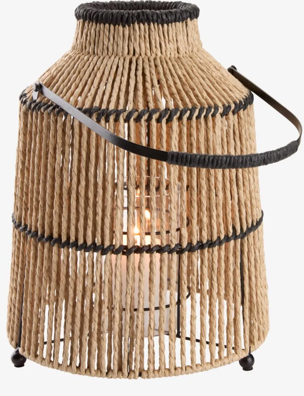 Faroles>JYSK MAALTHEFarol MAALTHE Ø27xA35cm natural/negro