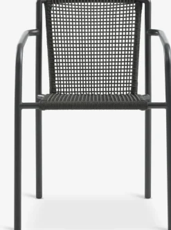 Conjuntos Mesa Y Sillas De Jardín>JYSK MADERUP + KRISTIANSTADMesa MADERUP L150 negro + 4 sillas KRISTIANSTAD verde