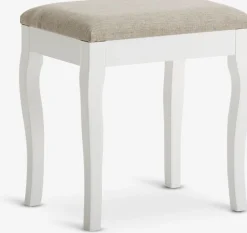 Sillas Plegables Y Taburetes>JYSK MALLINGTaburete MALLING blanco/tela beis
