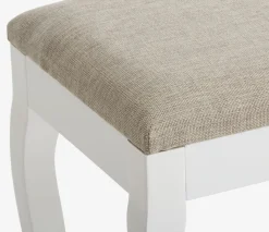 Consolas|Consolas>JYSK MALLINGTocador + taburete MALLING con espejo blanco/beis