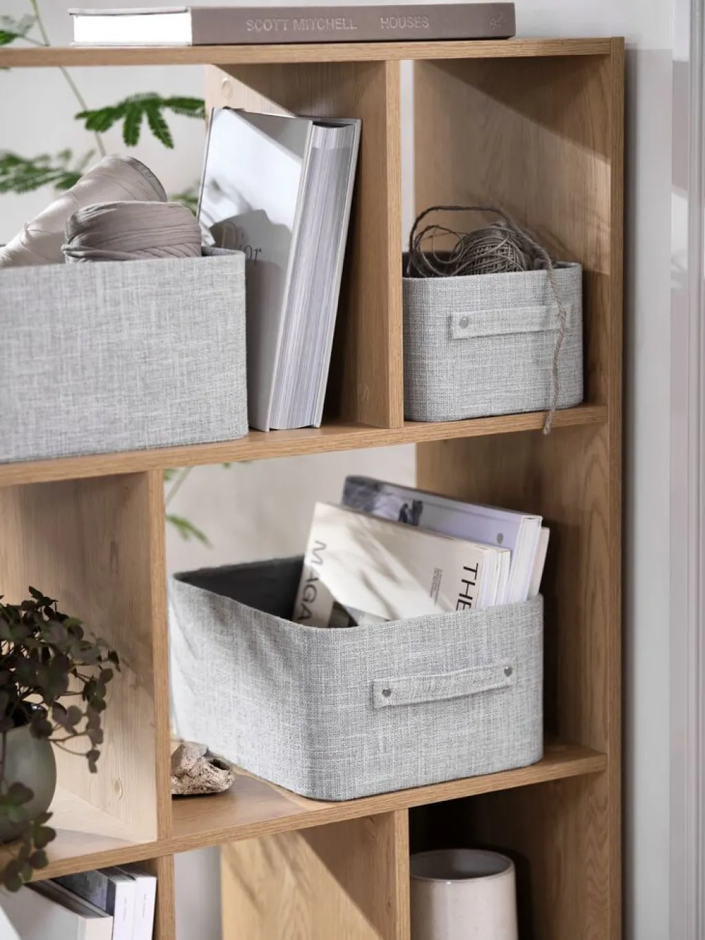 Todas Las Cestas|Cestas Y Cajas>JYSK MALTECesta MALTE A20xL26xA13cm Gris