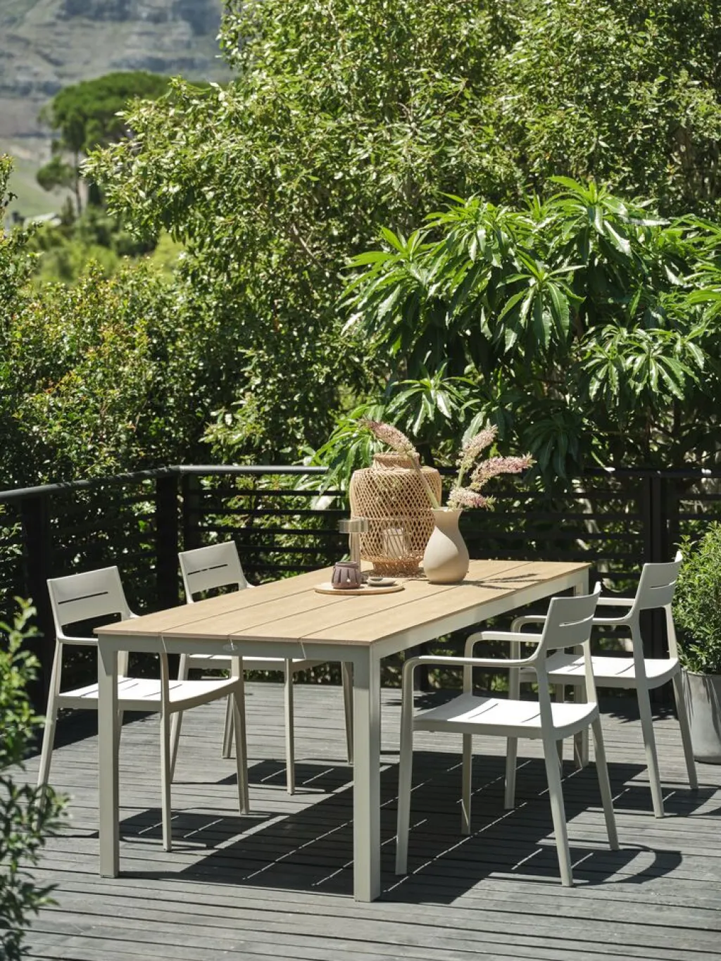 Mesas De Jardín>JUTLANDIA MARIELYSTMesa de jardín MARIELYST A90xL205 beis Beige
