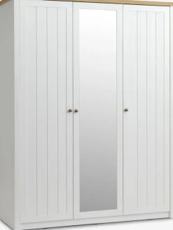 Armarios|Todos Los Armarios>JYSK MARKSKELArmario MARKSKEL 162x210 blanco/color roble salvaje natural