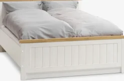 Estructuras De Cama|90 X 190 Cm>JYSK MARKSKELEstructura cama MARKSKEL 135x190 blanco/roble salvaje nat