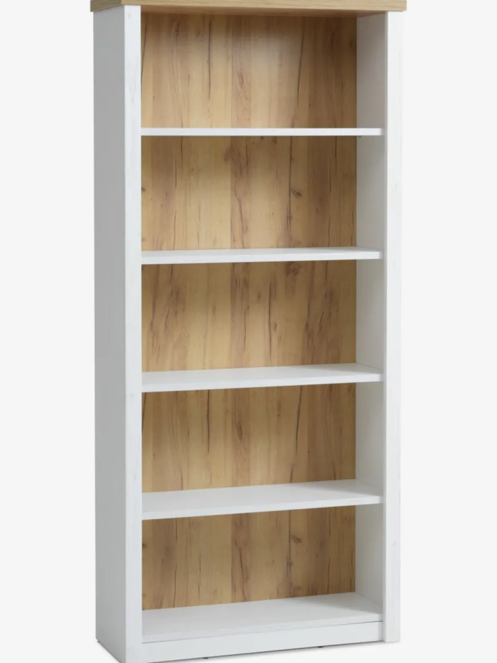 Estanterias Y Librerías|Estanterias Y Librerías>JYSK MARKSKELLibrería MARKSKEL 5 estantes blanco/color roble salvaje