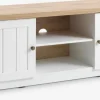 Muebles De TV>JYSK MARKSKELMueble TV MARKSKEL 2 puertas blanco/roble salvaje natural