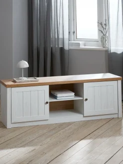Muebles De TV>JYSK MARKSKELMueble TV MARKSKEL 2 puertas blanco/roble salvaje natural