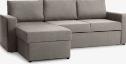 Sofás Cama|Sofás Cama>JYSK MARSLEVSofá cama con chaise longue MARSLEV tela Gris claro
