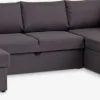 Sofás Cama|Sofás Cama>JYSK MARSLEVSofá cama rinconera MARSLEV tela gris oscuro