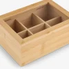Accesorios De Cocina>JYSK MATHIASCaja de té MATHIAS A16xL23xA9cm natural