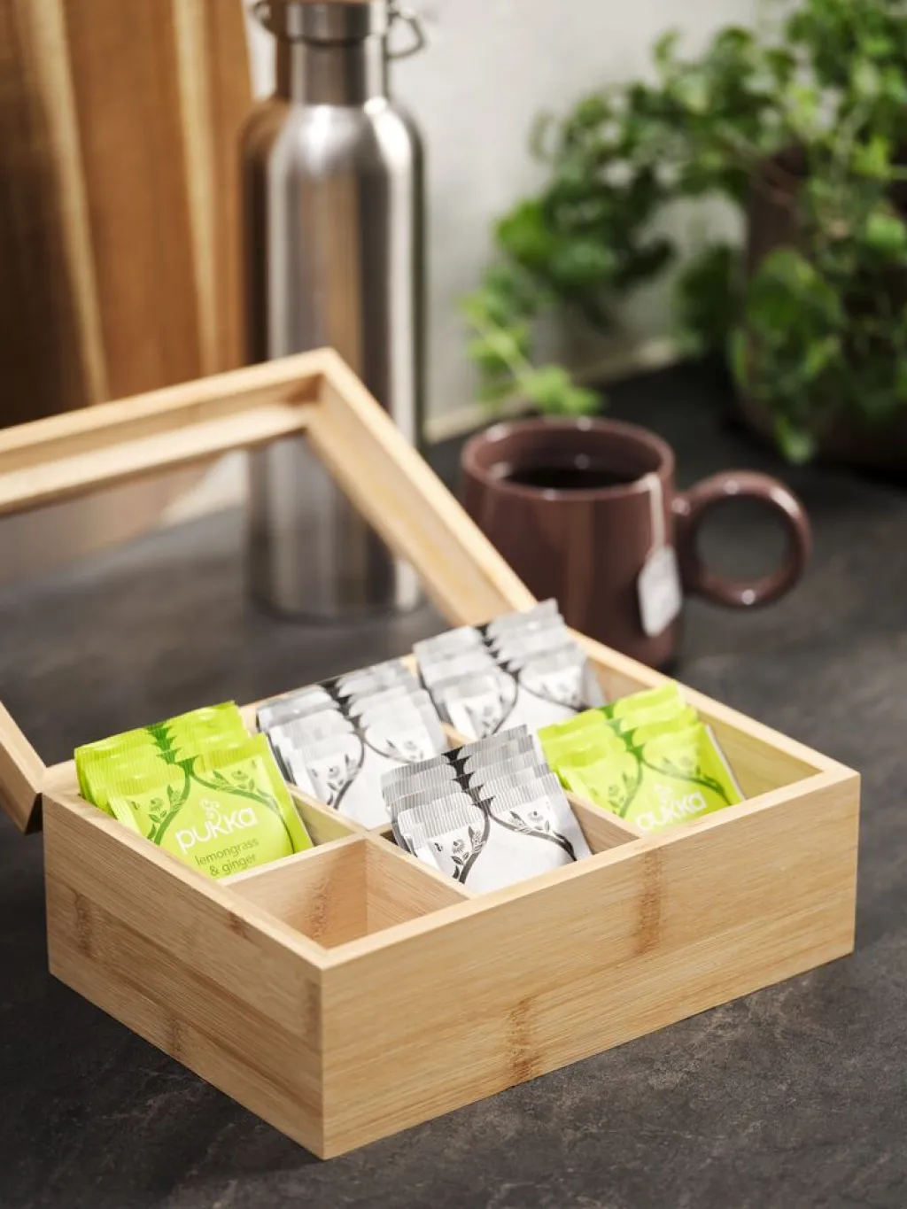 Accesorios De Cocina>JYSK MATHIASCaja de té MATHIAS A16xL23xA9cm natural