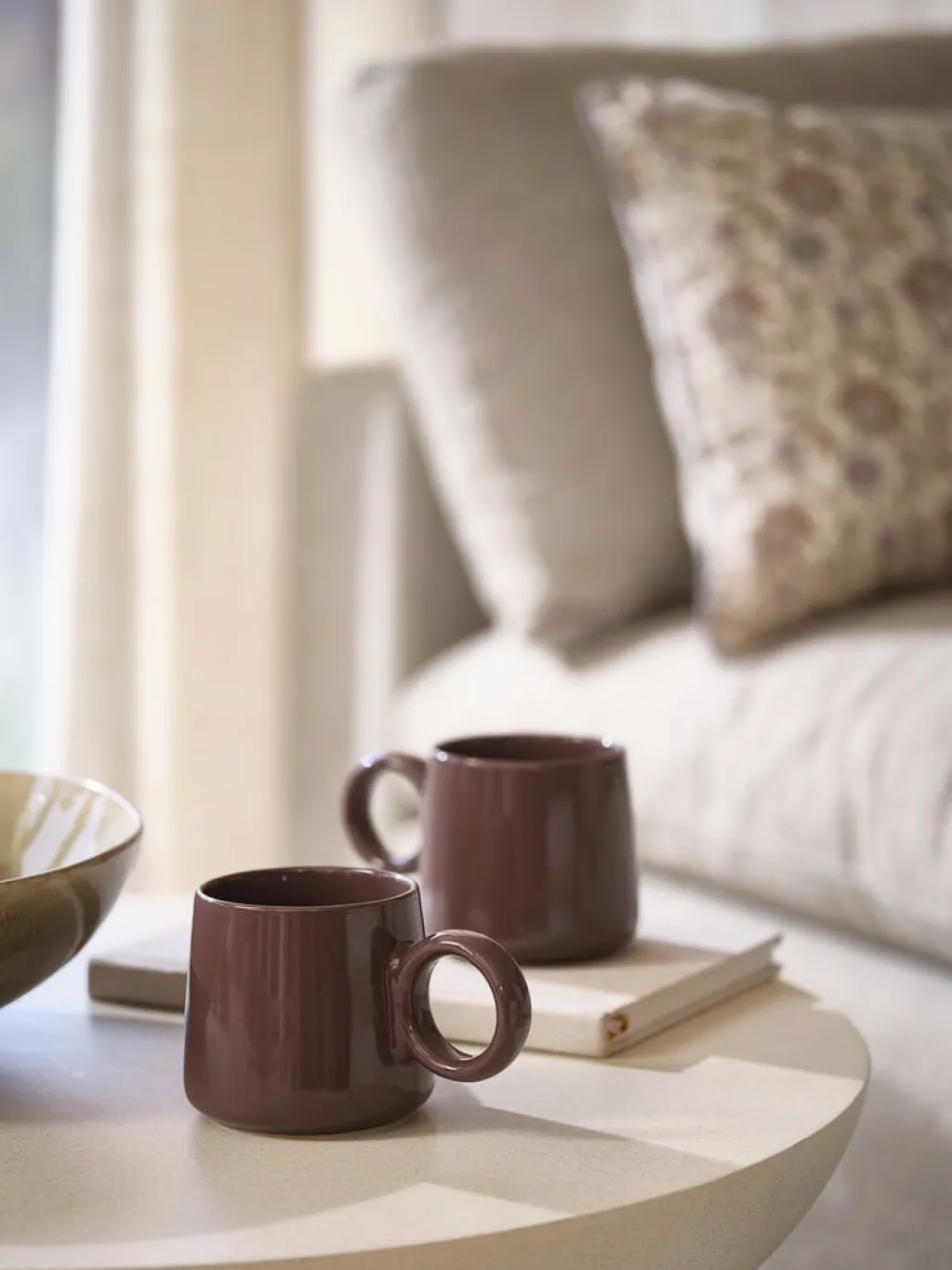 Vasos Y Tazas>JYSK MELVINTaza MELVIN Ø10xA9cm 37cl uva empolvada