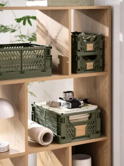 Todas Las Cestas|Almacenaje De Plástico>JYSK MILASCesta MILAS A16xL25xA10 plegable Verde oliva
