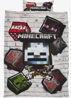 Juegos De Funda Nórdica|Juegos De Funda Nórdica Infantiles>JYSK MINECRAFTJuego funda nórdica MINECRAFT 155x220 gris