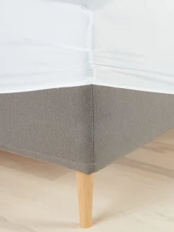 Sábanas Para Colchones|Sábanas Para Toppers>JYSK MIRIAMBASICSábana bajera ajustable microfibra MIRIAM 90x200x25 Blanco
