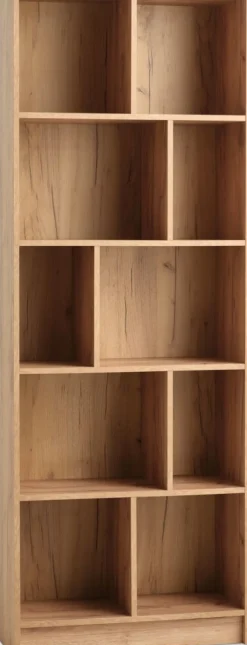Estanterias Y Librerías|Estanterias Y Librerías>JYSK MOSBJERGLibrería MOSBJERG 10 estantes color Roble salvaje natural