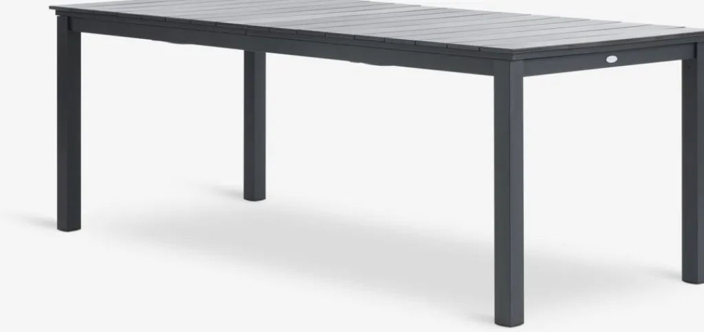 Conjuntos Mesa Y Sillas De Jardín>JYSK MOSS + AIDTMesa MOSS L214/315 gris + 4 sillas AIDT negro