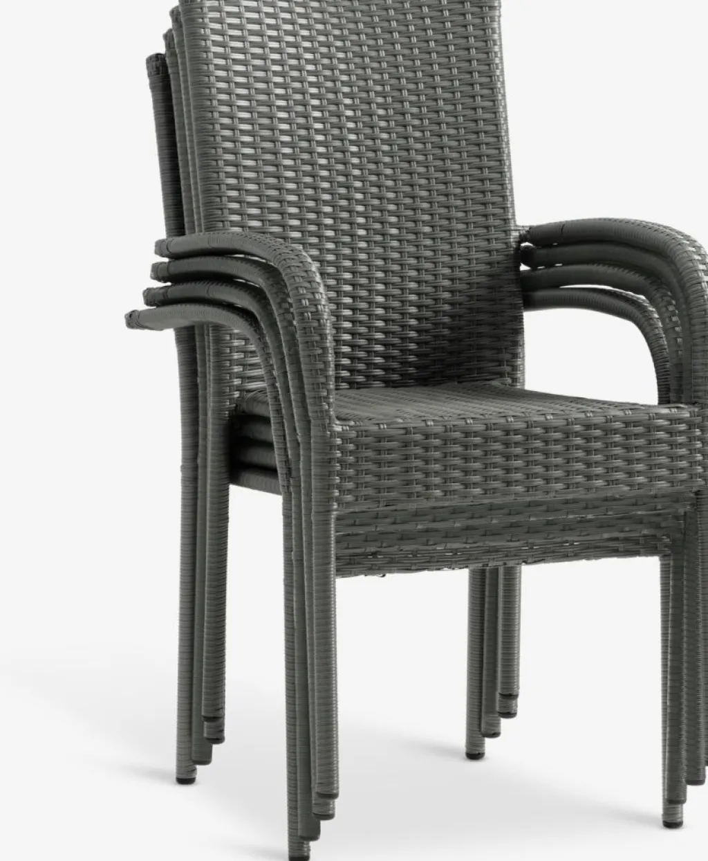 Conjuntos Mesa Y Sillas De Jardín>JYSK MOSS + GUDHJEMMesa MOSS L214/315 + 4 sillas GUDHJEM gris