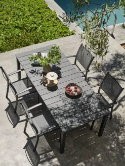 Mesas De Jardín>JUTLANDIA MOSSMesa de jardín MOSS A95xL214/315 gris