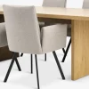 Mesas De Comedor|Conjuntos De Comedor>JYSK MUNKEBY + GJESINGMesa MUNKEBY L220 roble cálido + 4 GJESING beis/negro