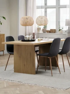 Mesas De Comedor|Conjuntos De Comedor>JYSK MUNKEBY + JONSTRUPMesa MUNKEBY L180 roble cálido + 4 JONSTRUP asfalto