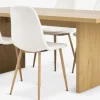 Mesas De Comedor|Conjuntos De Comedor>JYSK MUNKEBY + JONSTRUPMesa MUNKEBY L180 roble cálido + 4 sillas JONSTRUP blanco