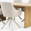 Mesas De Comedor|Conjuntos De Comedor>JYSK MUNKEBY + ROSTRUPMesa MUNKEBY L220 roble cálido + 4 sillas ROSTRUP beis