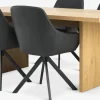 Mesas De Comedor|Conjuntos De Comedor>JYSK MUNKEBY + ROSTRUPMesa MUNKEBY L180 roble cálido + 4 sillas ROSTRUP negro