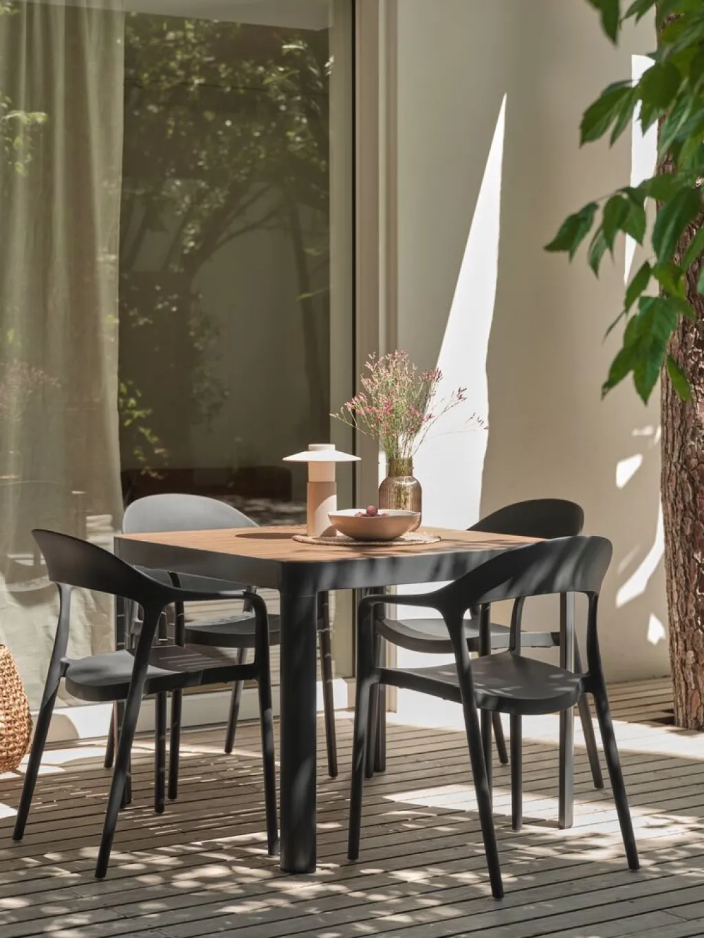 Sillas De Jardín>JYSK NANNESTADSilla apilable NANNESTAD gris oscuro