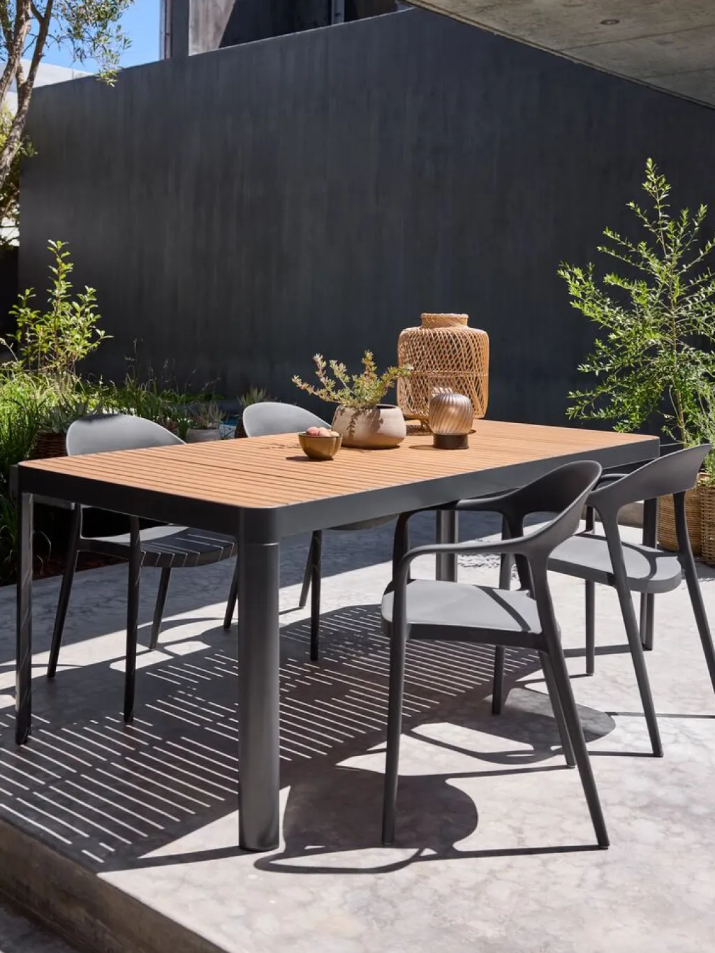 Sillas De Jardín>JYSK NANNESTADSilla apilable NANNESTAD gris oscuro