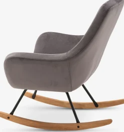Sillones>JYSK NEBELMecedora NEBEL terciopelo Gris