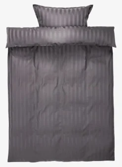Juegos De Funda Nórdica>KRONBORG NELLGOLDJuego funda nórdica satén NELL 155x220 antracita Gris antracita