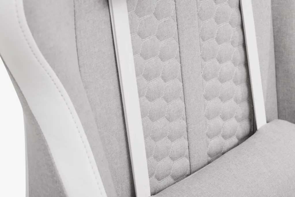 Sillas De Oficina|Sillas Gaming>JYSK NIBESilla gaming NIBE blanco/tela beis Blanco+Beige